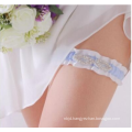 Best Seller wholesale Rhinestone New Fashion High Quality Lace Blue Wedding Bridal Garter